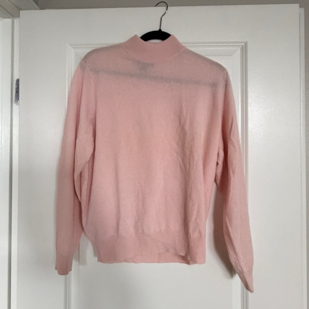 Charter Club Soft Pink Turtleneck Sweater